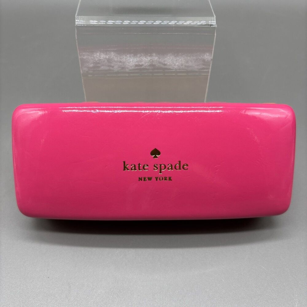 Kate Spade New York Sunglasses Case Pink Orange Hard Clamshell Eyewear